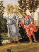 Filippino Lippi Tobias and angeln, probably oil on canvas